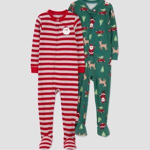 NWT Carter's Carter Just One You Boy's Long Sleeve Snug Fit Footed Pajama- 4T